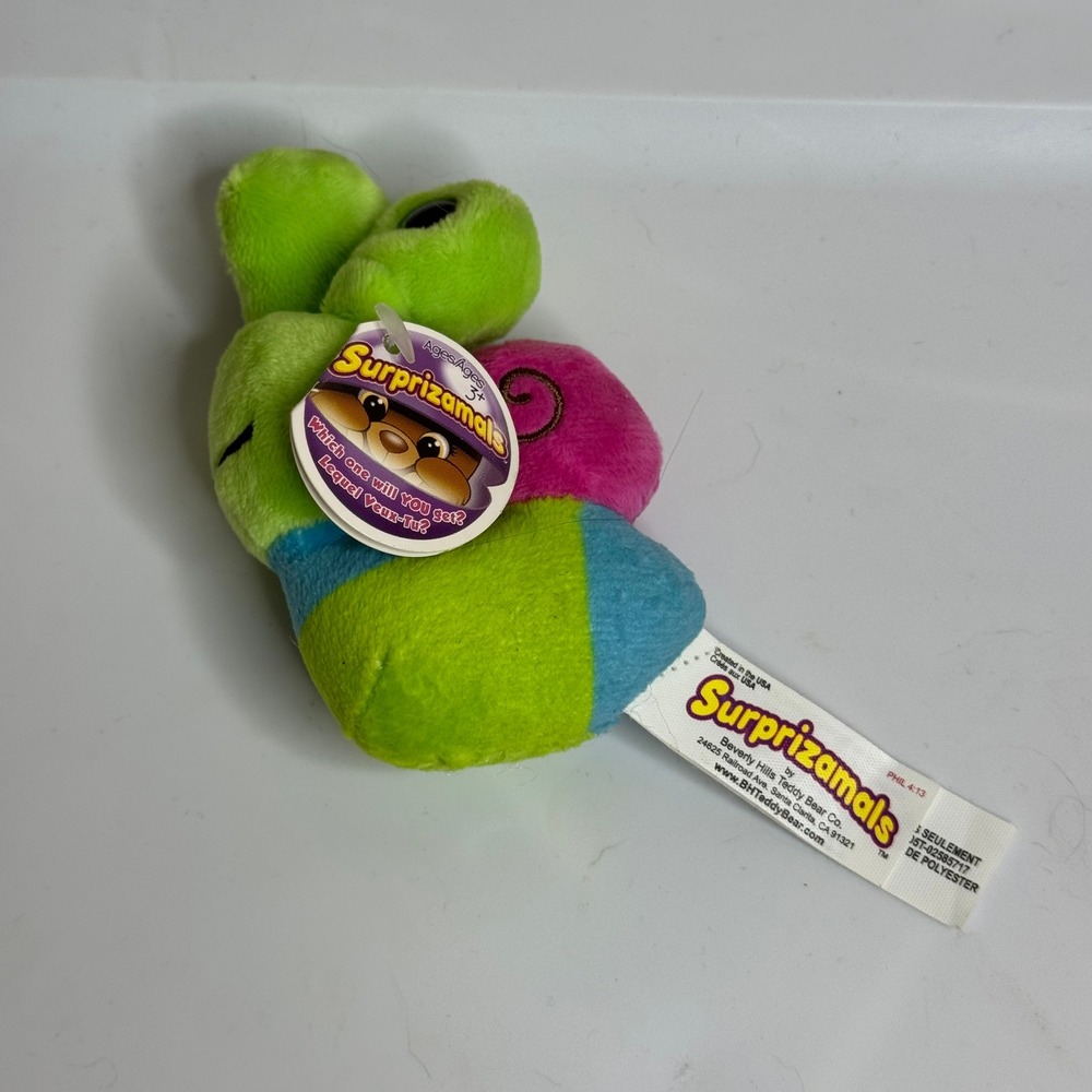 Surprizamals Beverly Hills Teddy Bear Co Green Snail Plush Mystery Toy